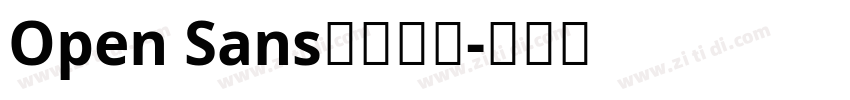 Open Sans英文字体字体转换